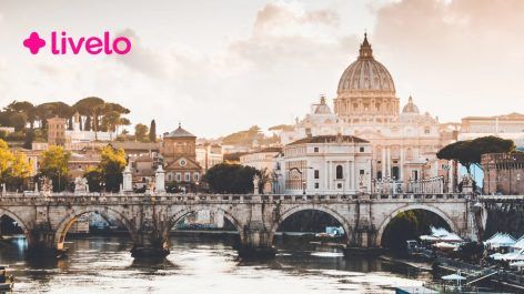 Emita um trecho para Roma a partir de 45.330 pontos Livelo ou R$ 1.545 + taxas