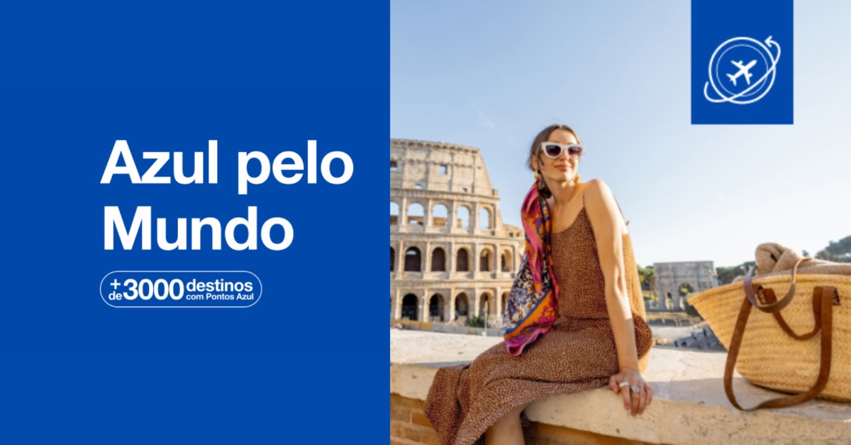 Azul pelo Mundo em pontos