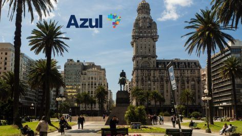 Oportunidade! Azul Fidelidade tem trechos para Montevidéu a partir de 6.000 pontos + taxas