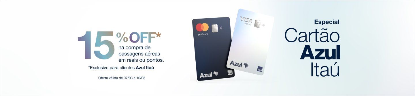 Azul desconto