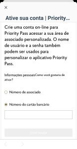 Imagem cadastro priority pass 