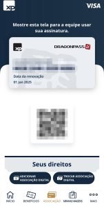 Imagem configuração app Visa