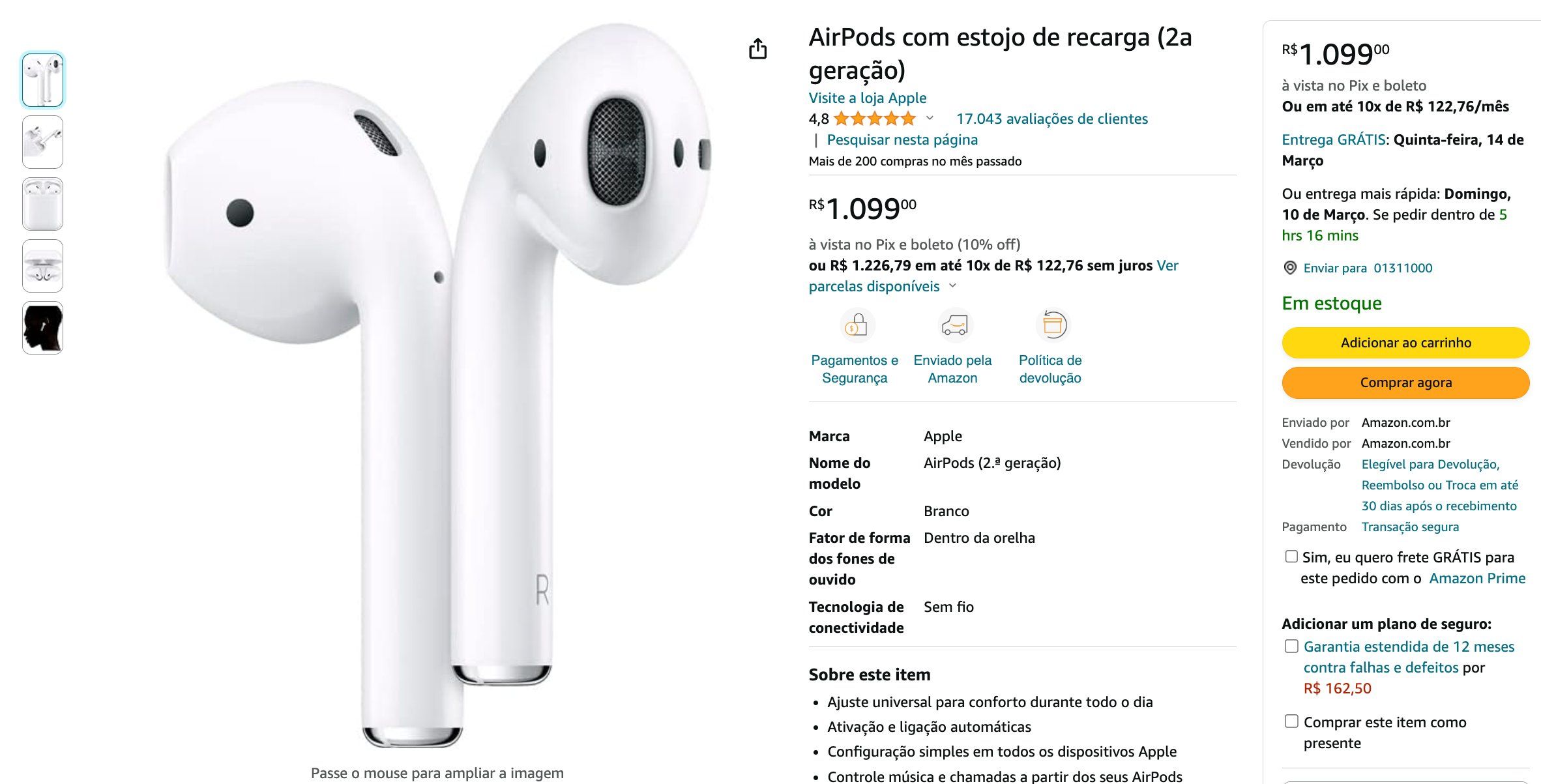 Amazon Apple AirPods 