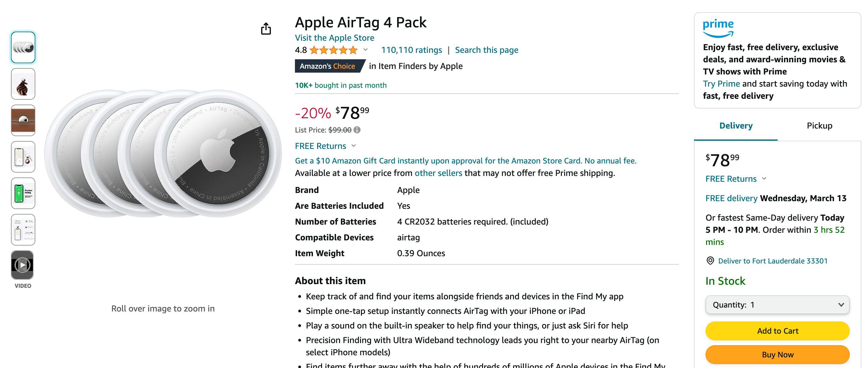 Amazon Apple AirTag