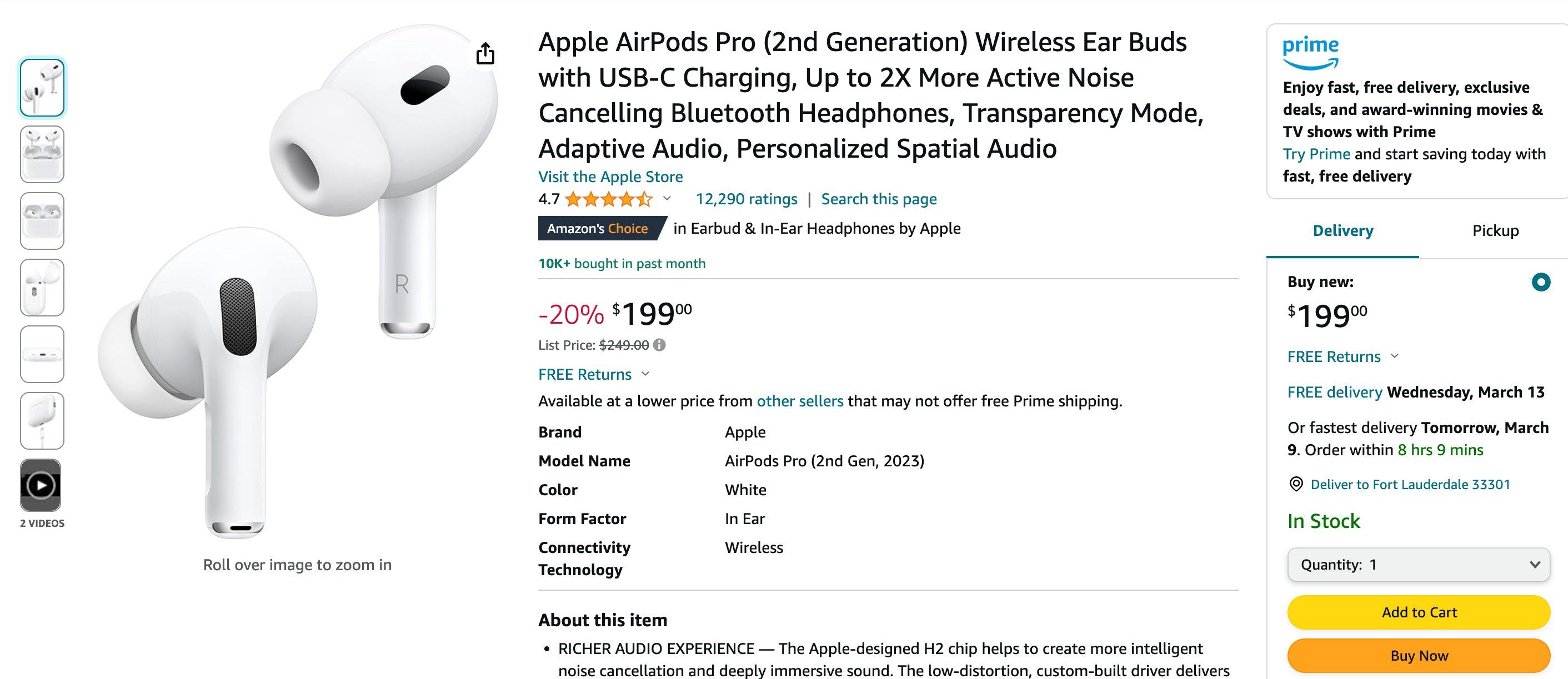 Amazon Apple AirPods 