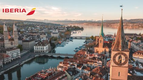Emita um trecho para a Europa a partir de R$ 700 + taxas em Classe Econômica com Iberia Plus