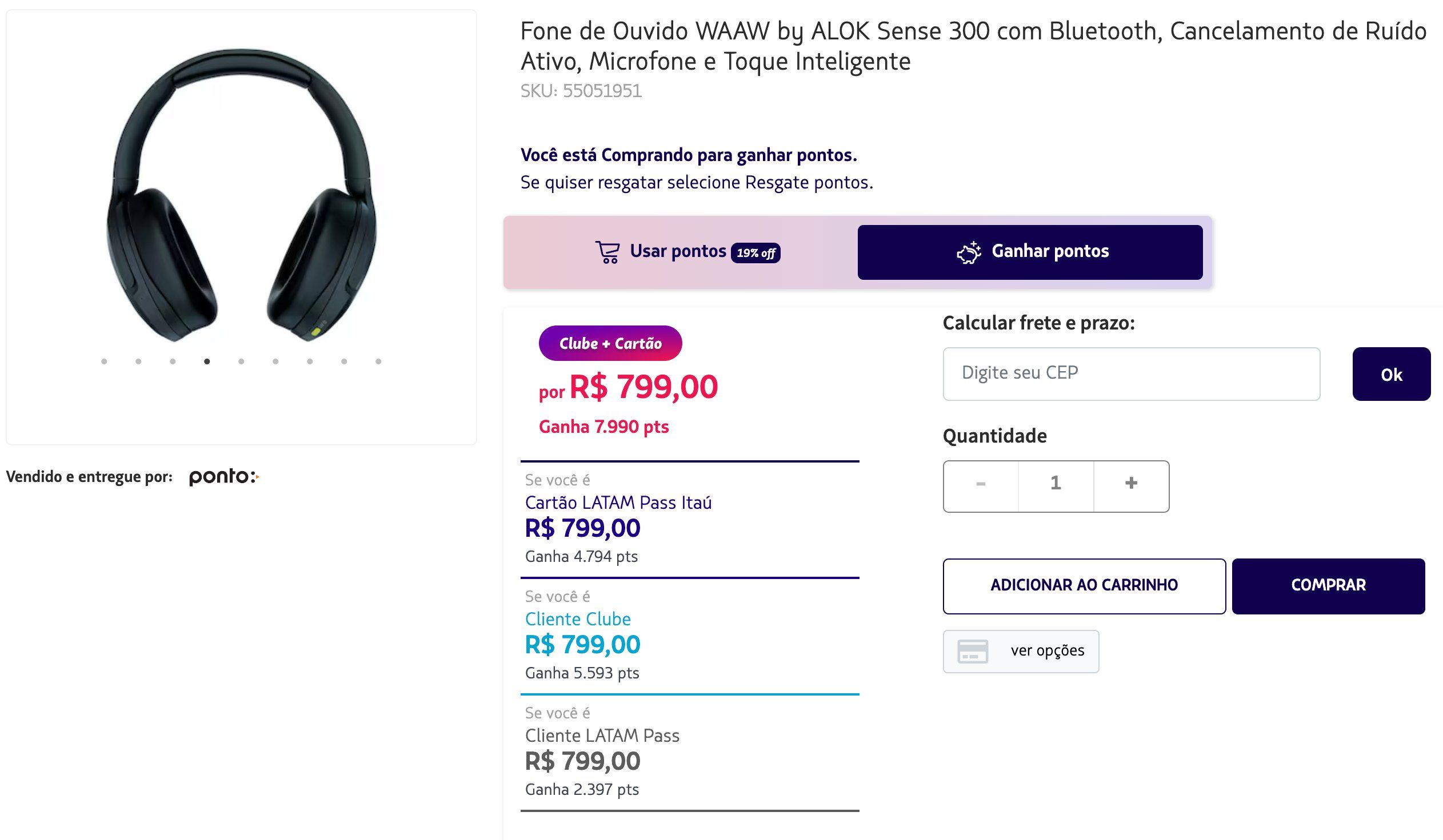 LATAM Pass Ponto