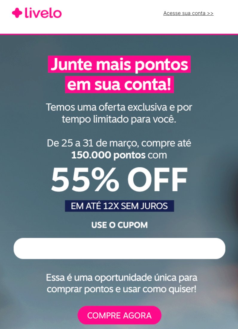 Livelo Desconto pontos