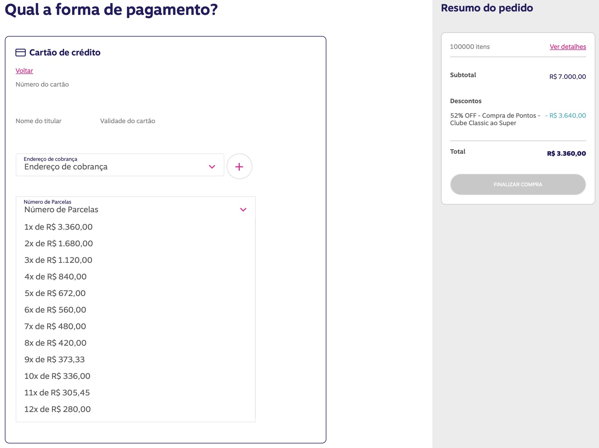 Compra de pontos Livelo desconto