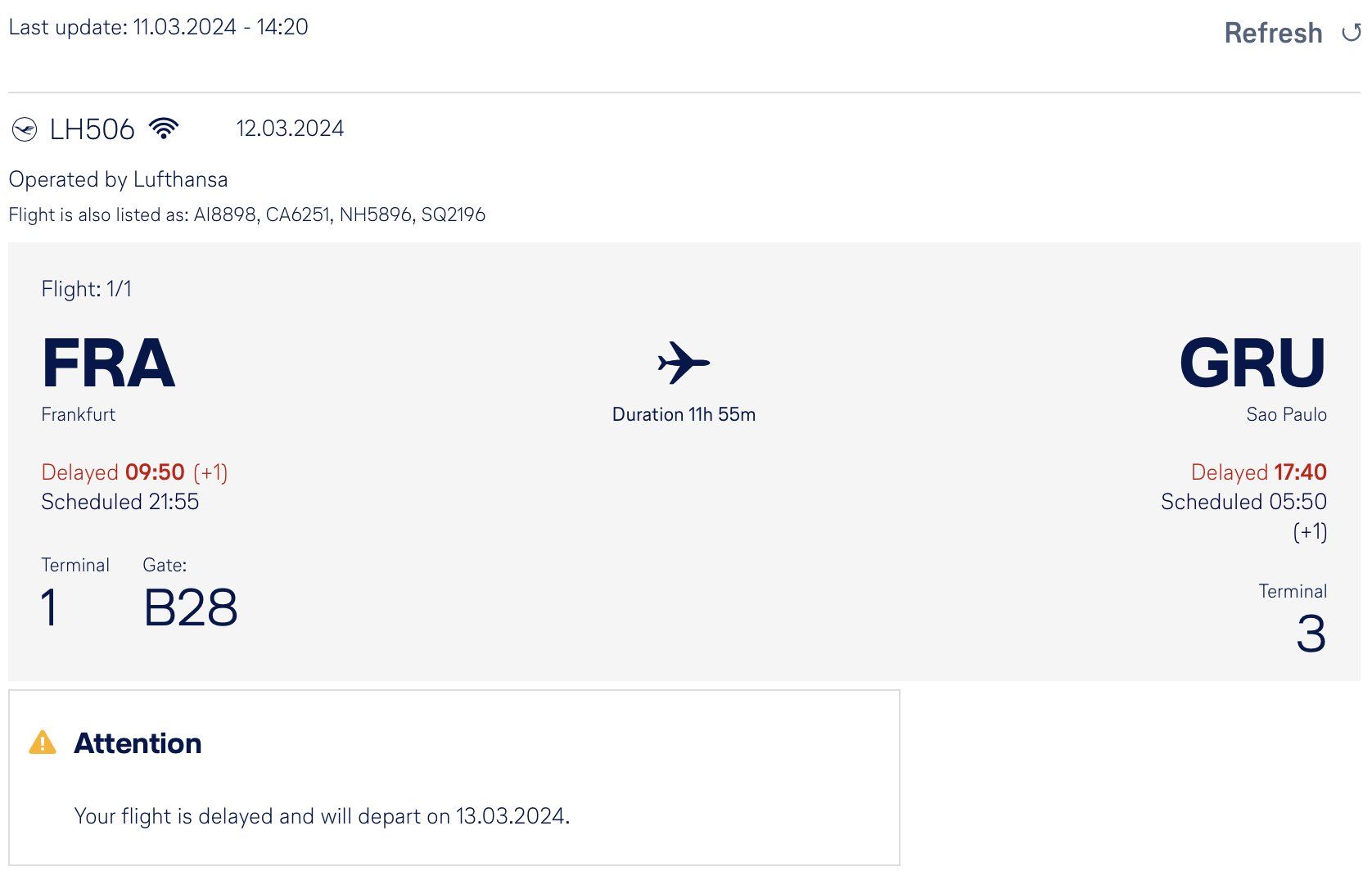 quinta greve Lufthansa