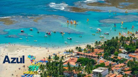 Oportunidade! Voe para Porto de Galinhas a partir de R$ 151 + taxas com Azul Fidelidade