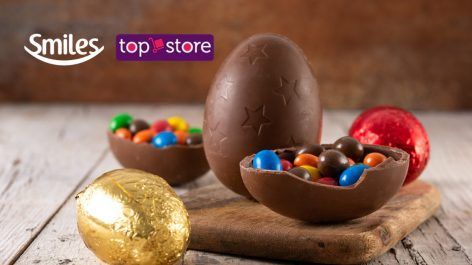 Shopping Smiles oferece até 8 milhas por real gasto em Ovos de Páscoa vendidos pela Topstore