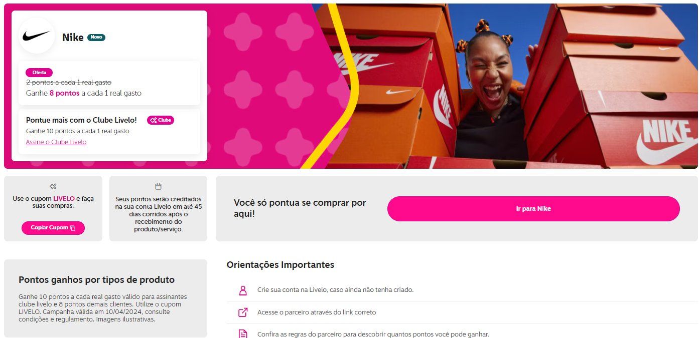 nike Livelo