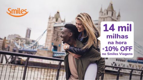 Só até hoje! Ganhe 14 mil milhas na hora + 10% OFF na Smiles Viagens ao assinar o Clube Smiles