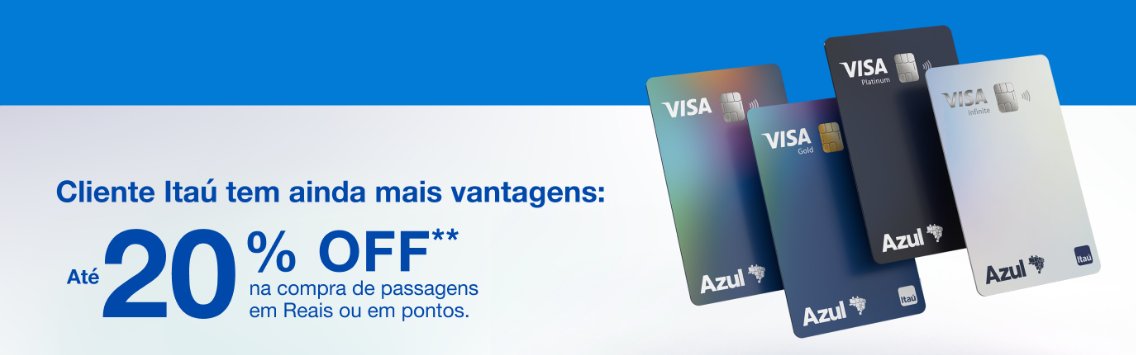 Azul desconto