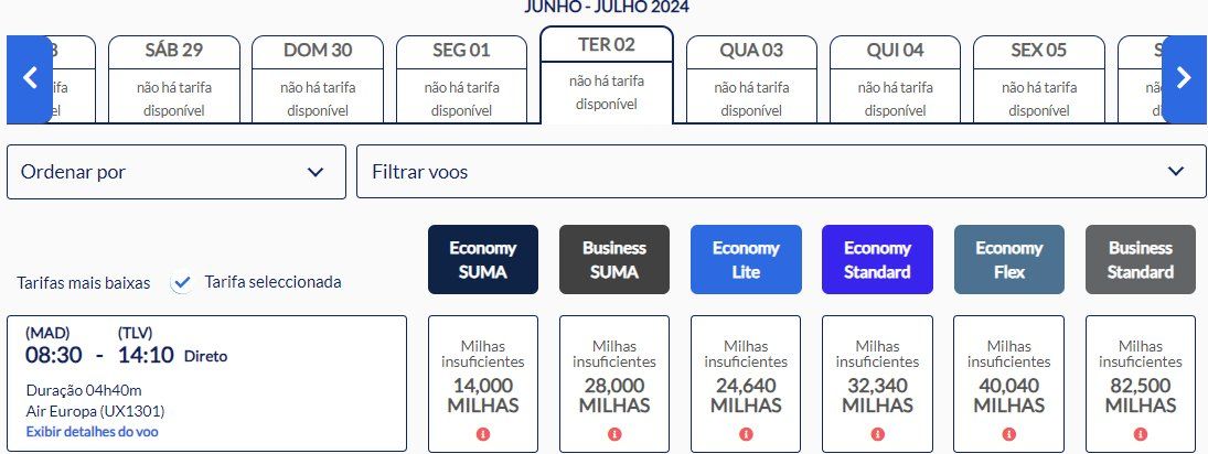 milhas israel