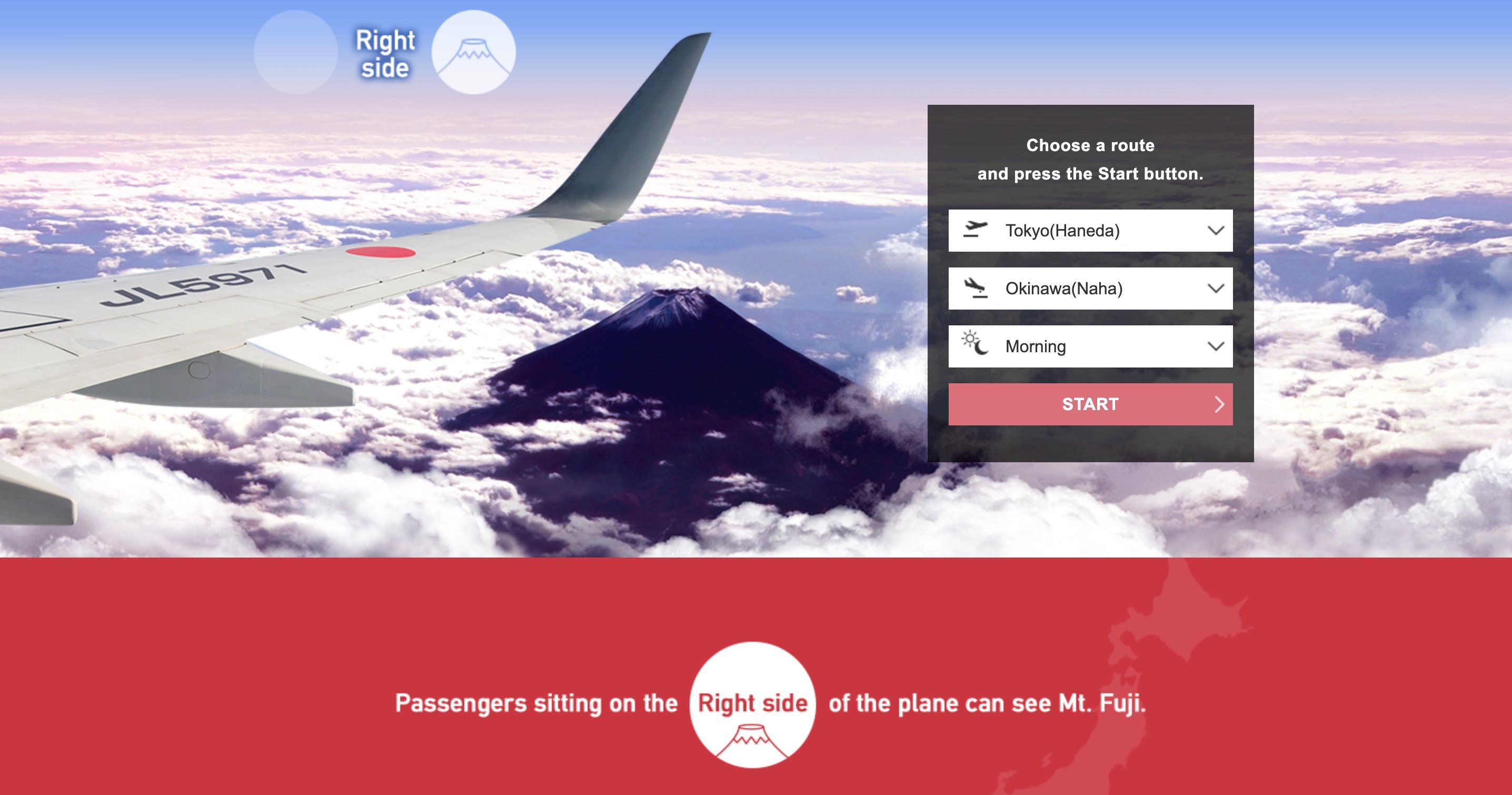 Japan Airlines Monte Fuji