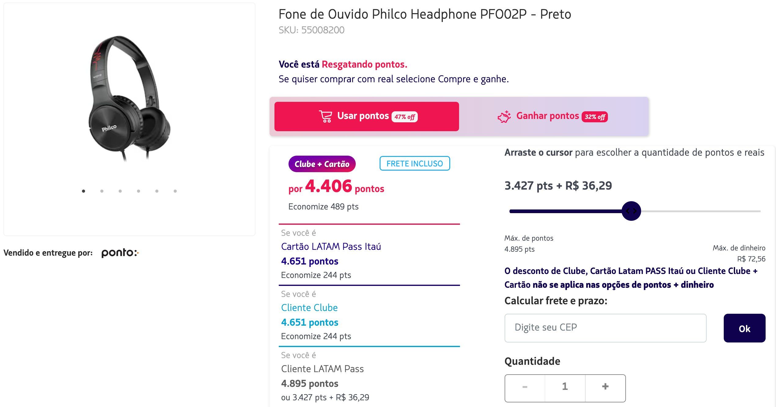 LATAM Headphone Philco