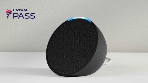 Resgate uma Echo Pop Amazon a partir de 13.615 pontos LATAM Pass