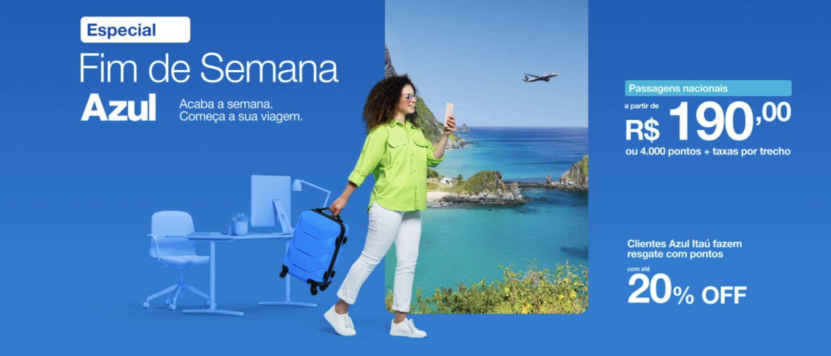 desconto passagens Azul
