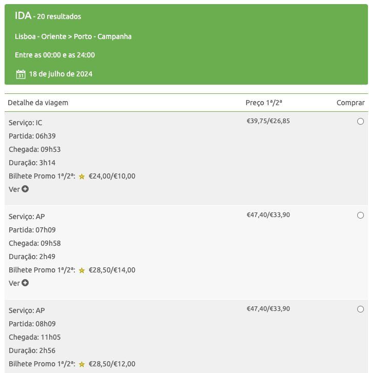 Pesquisa combios de Portugal