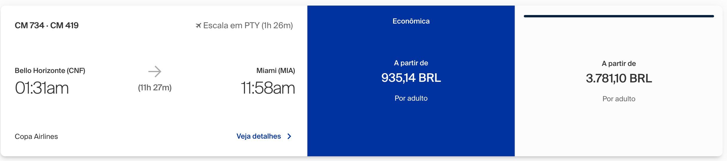 Copa Airlines Miami
