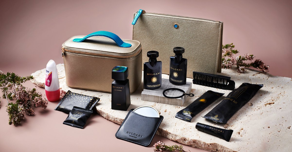 Emirates BVLGARI amenity kit