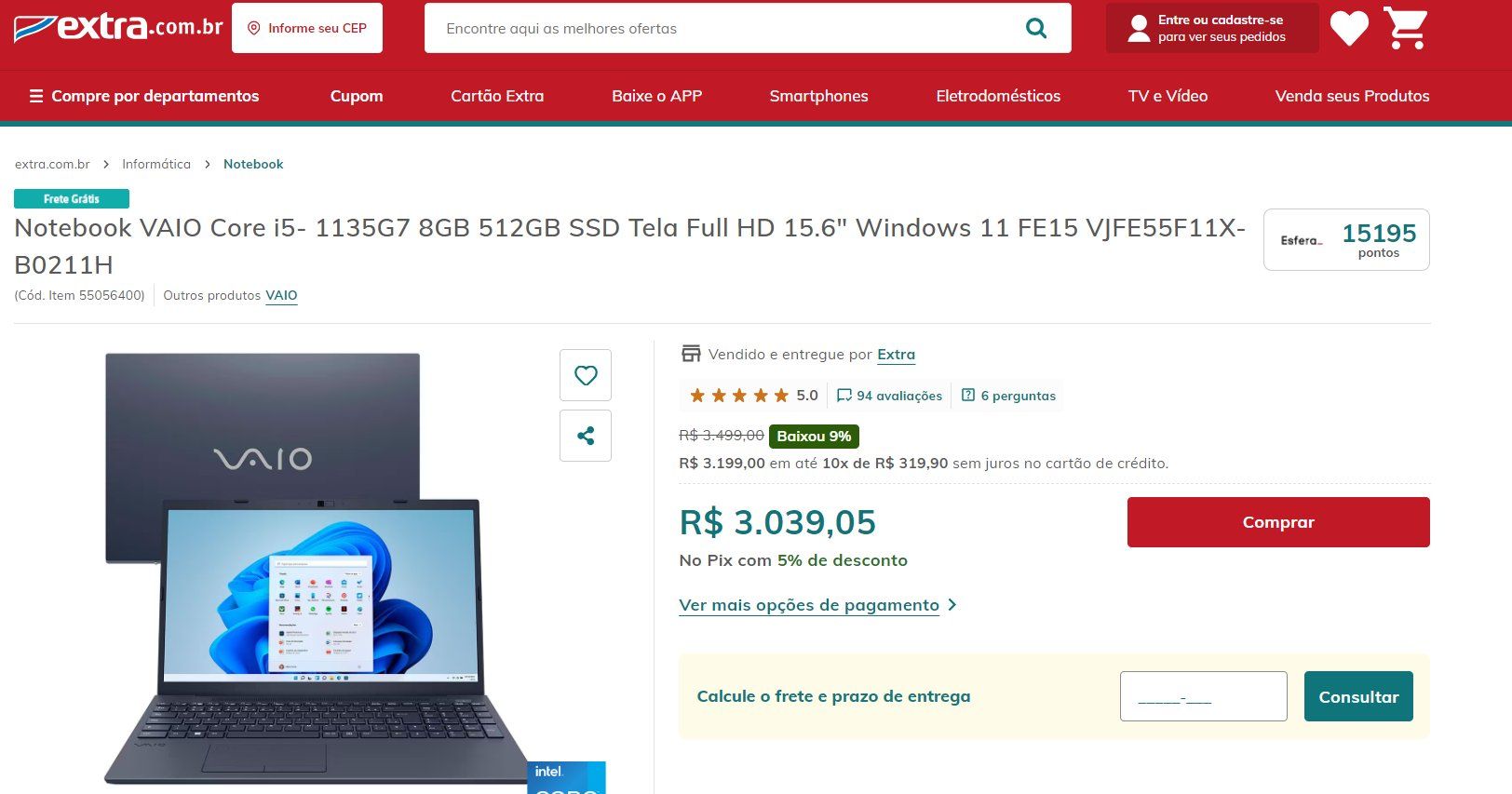 produto extra