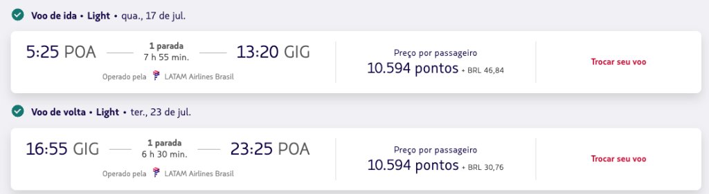 voo POA-GIG julho