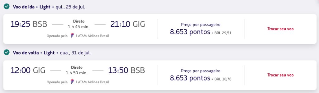 voo BSB-GIG julho
