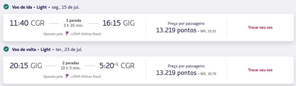 voo CGR-GIG julho