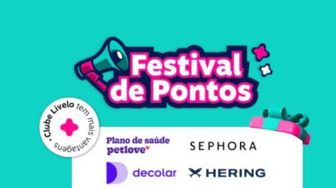 Festival de pontos Livelo! Ganhe até 15 pontos por real gasto em 76 parceiros