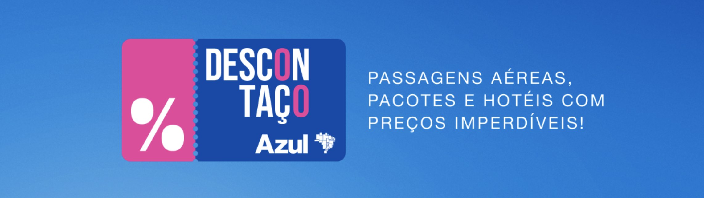 Azul 20% desconto