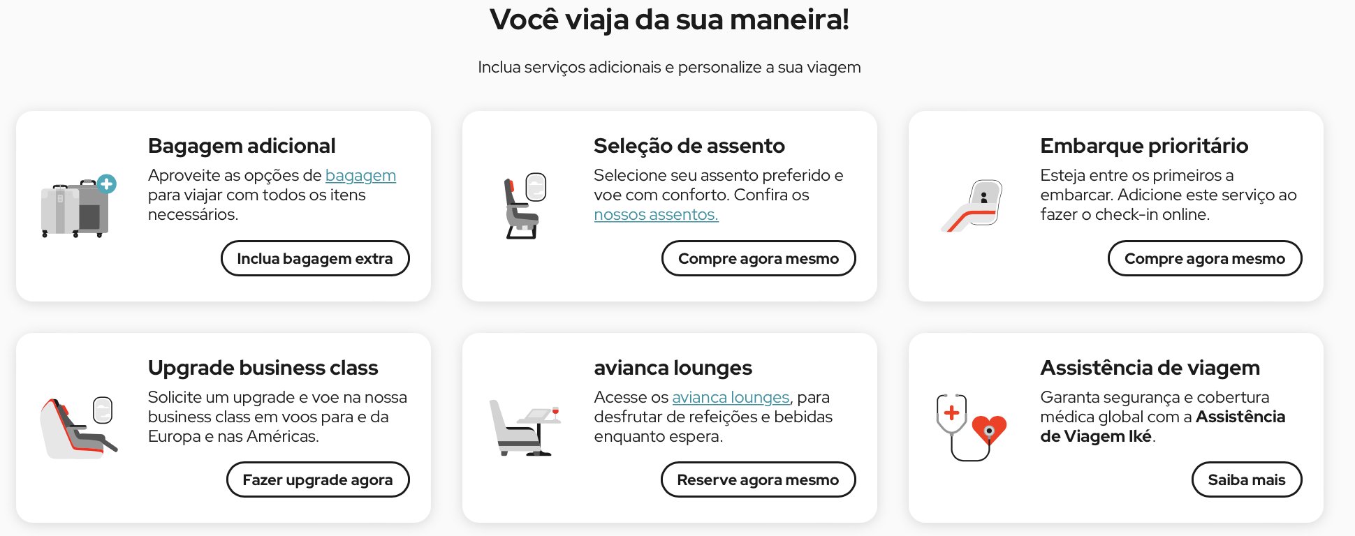 avianca marcar assento