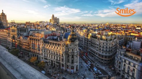 Alerta de disponibilidade! São Paulo para Madri a partir de R$ R$ 1.144 + taxas ou por 78.800 milhas Smiles por trecho