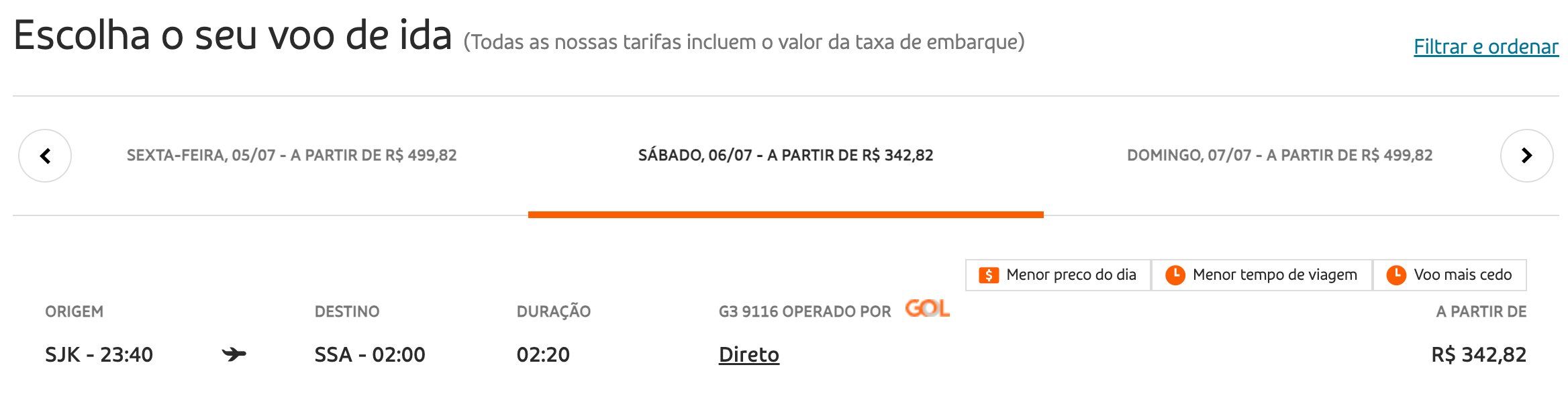 GOL alta temporada