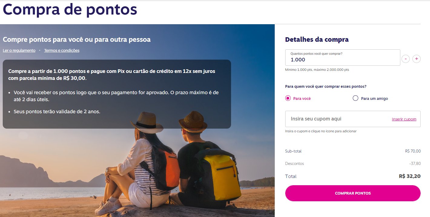 compra de pontos livelo