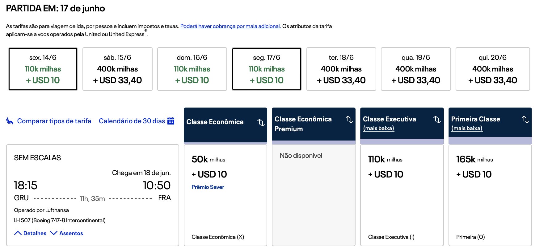 TAP Miles&Go milhas
