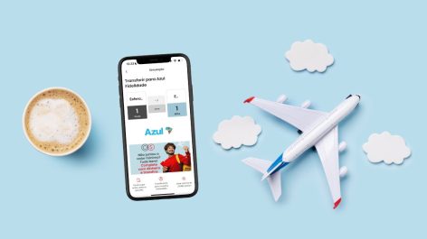 Transfira pontos Esfera para o Azul Fidelidade a partir de R$ 28,00 usando pontos + dinheiro