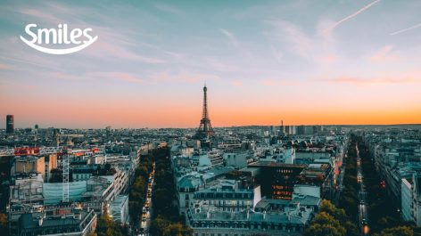 Voe para Paris por R$ 1.260 + taxas ou por 70.700 milhas Smiles