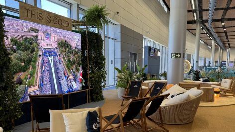Aeroporto de Belo Horizonte monta lounge exclusivo para transmitir as Olimpíadas