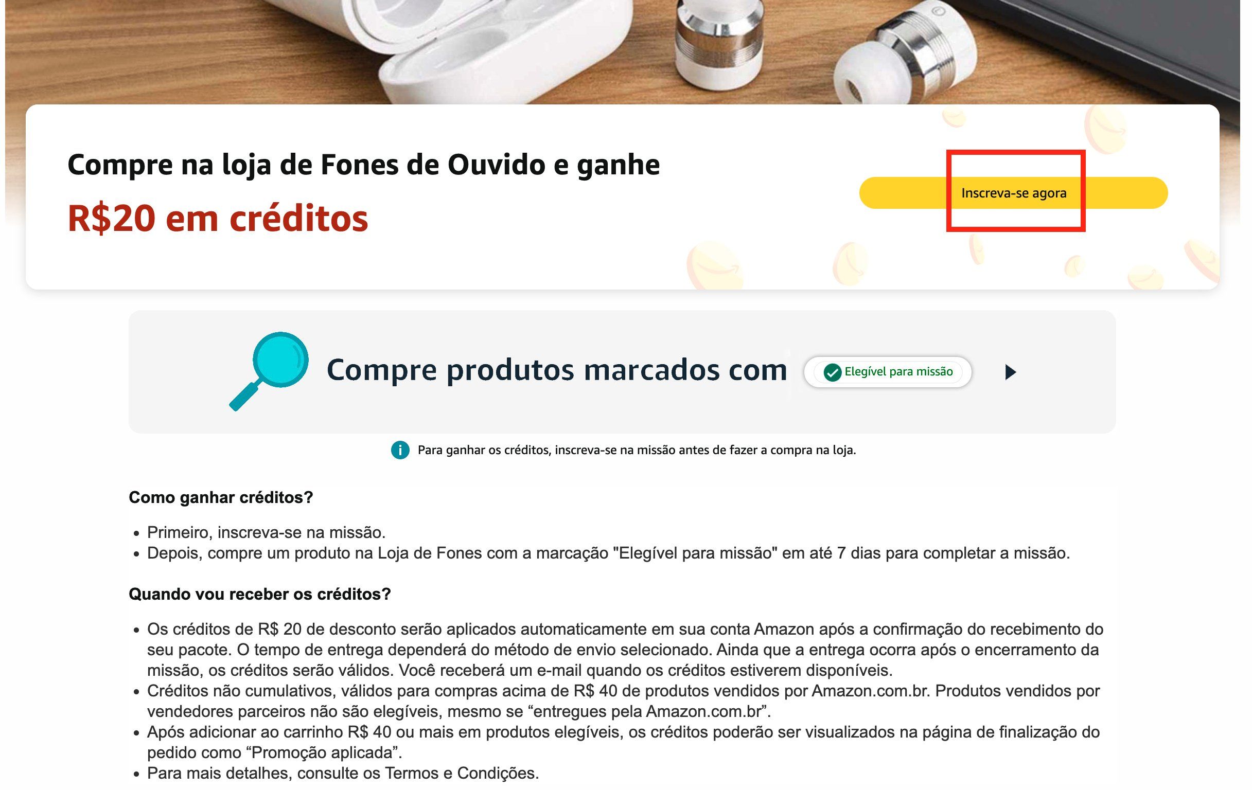 Amazon promoção