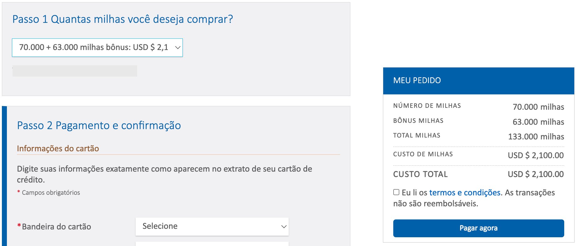 ConnectMiles milhas