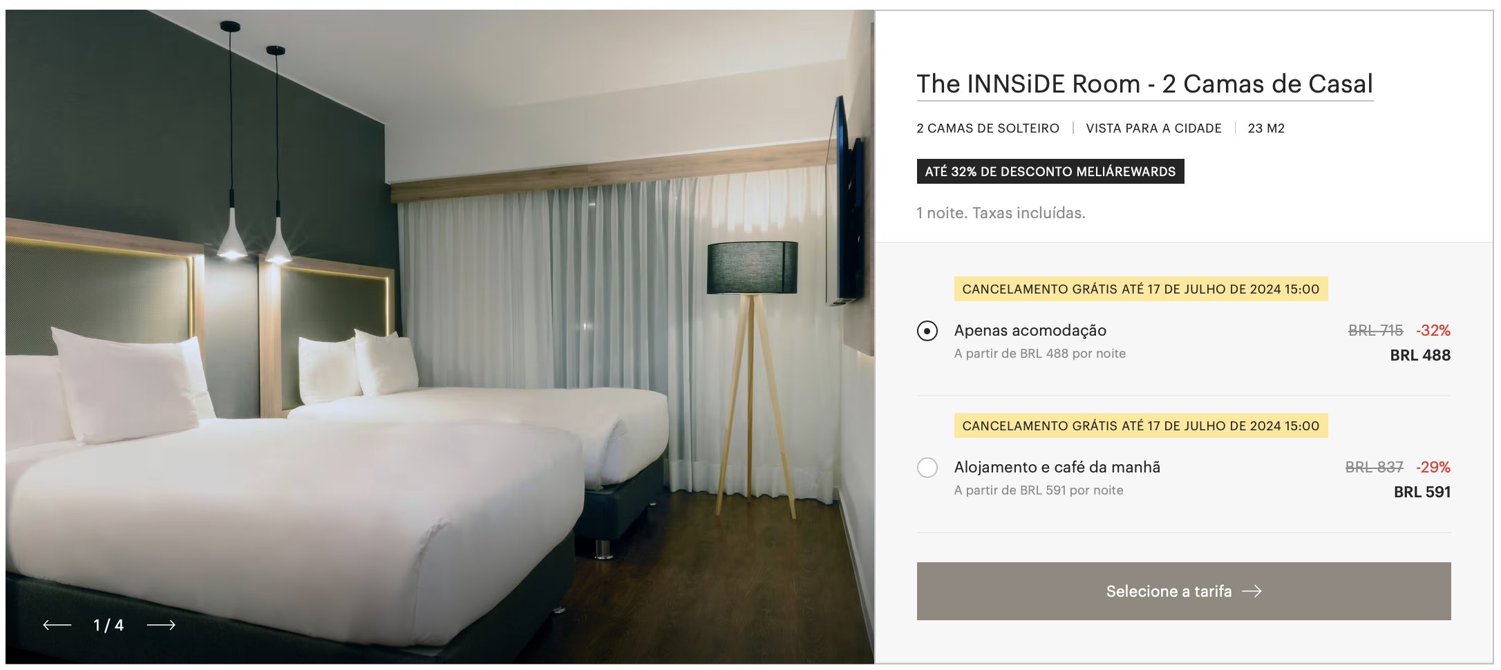 meliá hotéis desconto