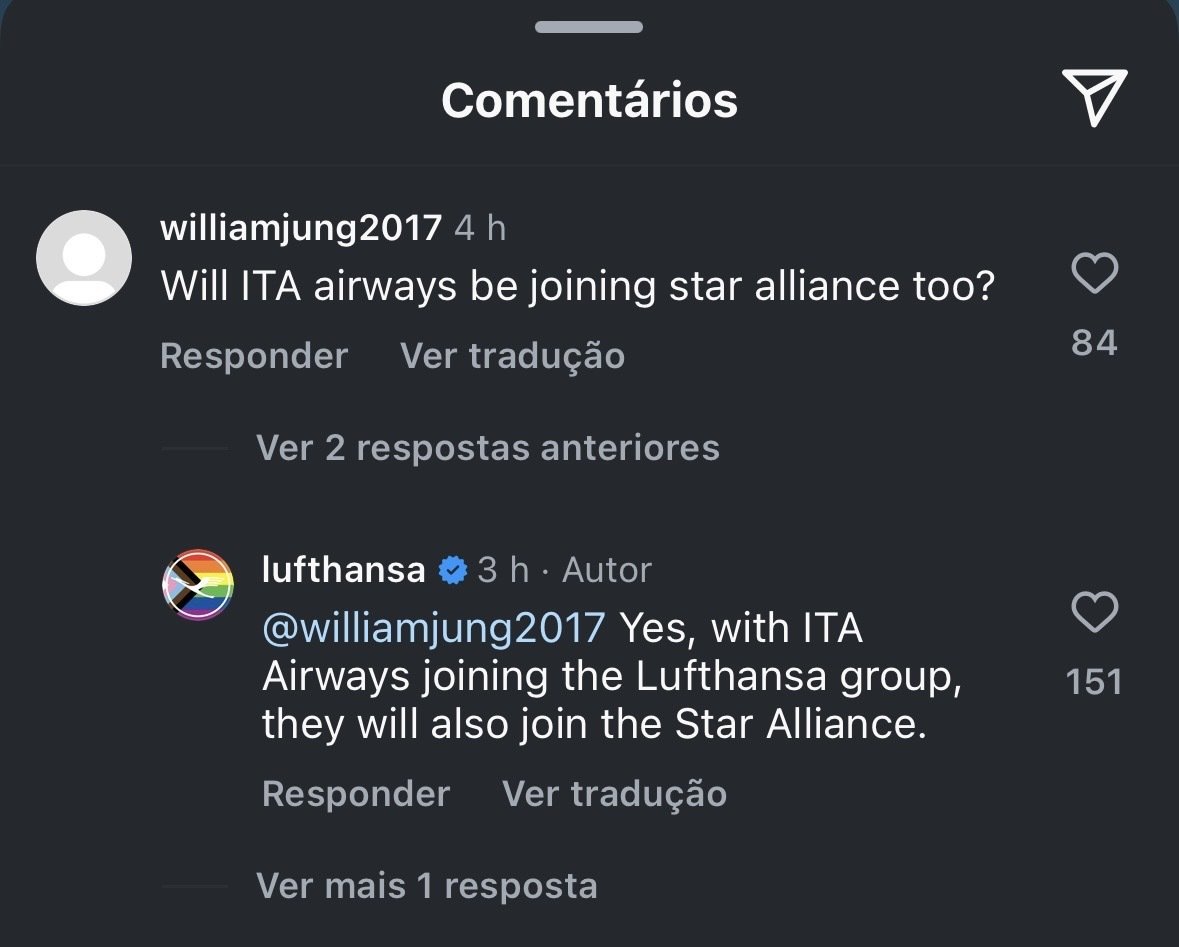 ITA Airways Star Alliance