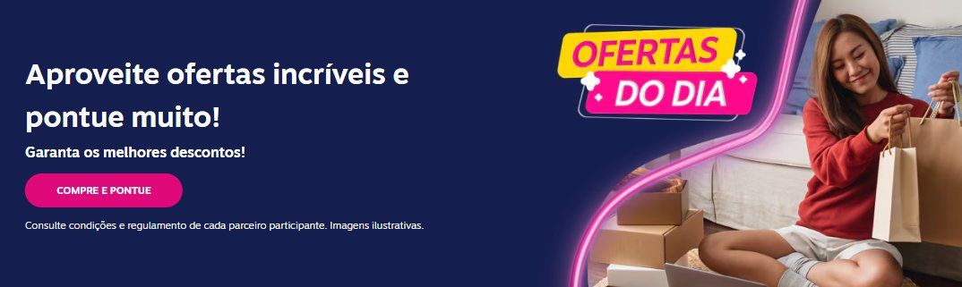Livelo oferece até 15 pontos gastos