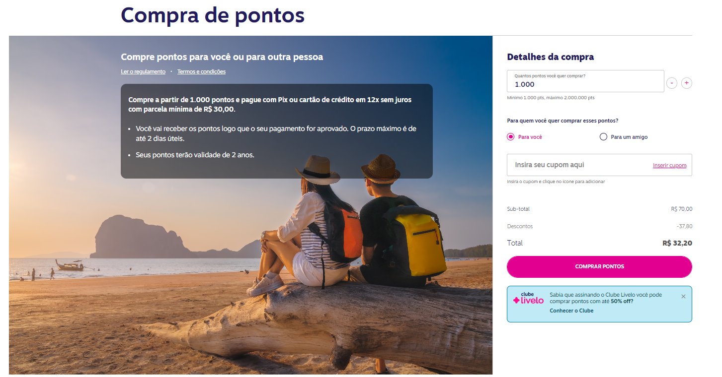livelo pontos