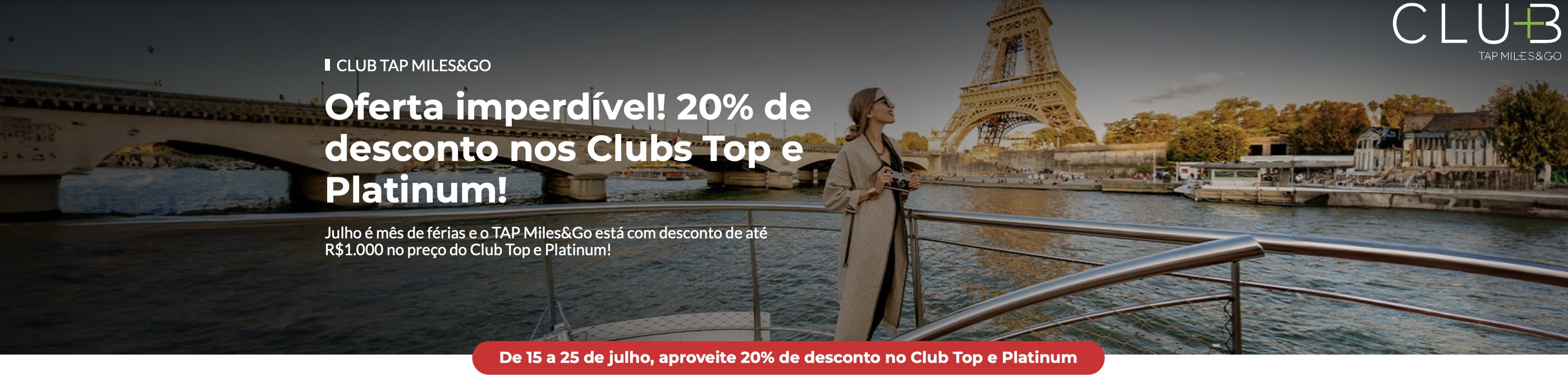 desconto club TAP
