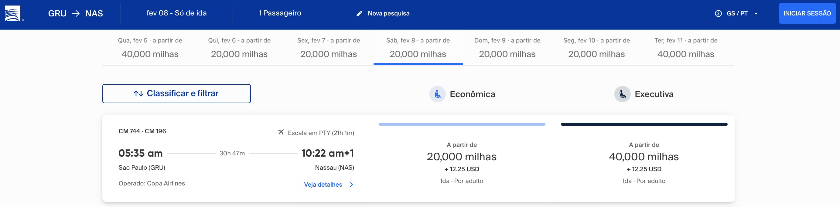 ConnectMiles milhas