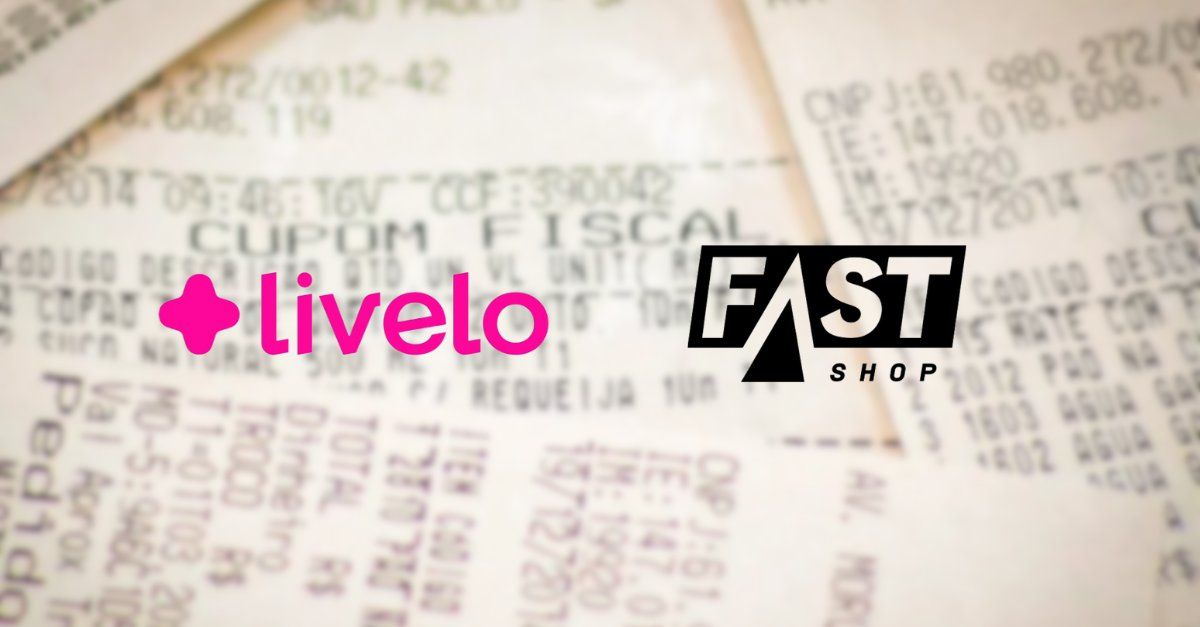Livelo Fast Shop nota fiscal